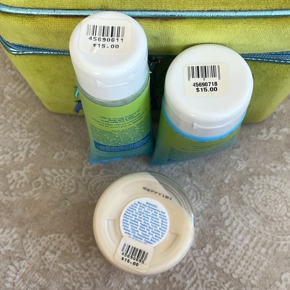VINTAGE Bath & Body Works True Blue Spa Footcare Set Soothing Socklets Zip Case - Picture 7 of 16